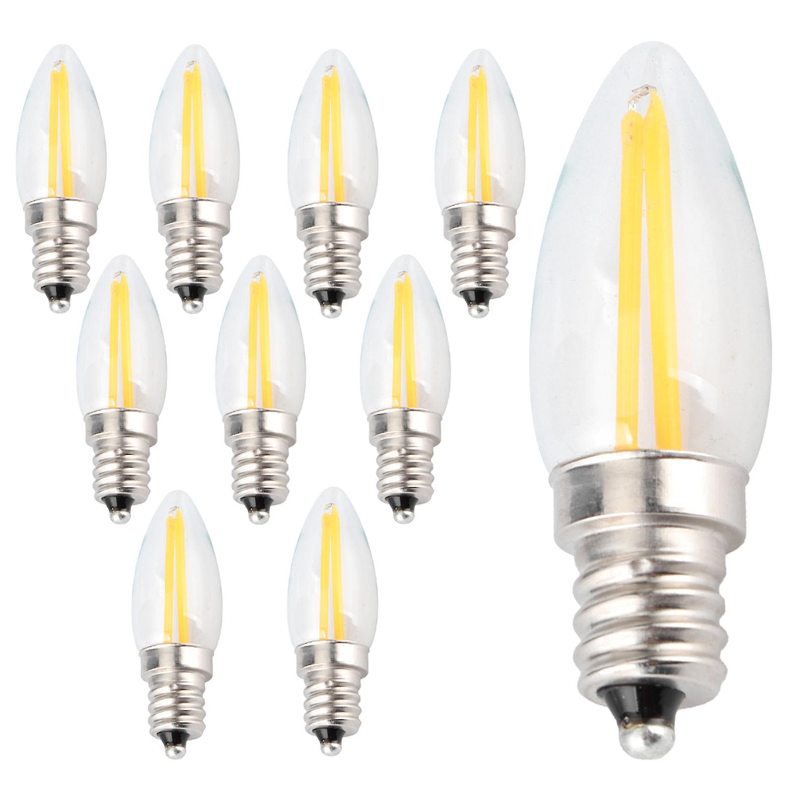 10pcs E12 Long ment Small Led Light Bulbs Dimmable Lamp 1.5w Ac110v For Home Lighting