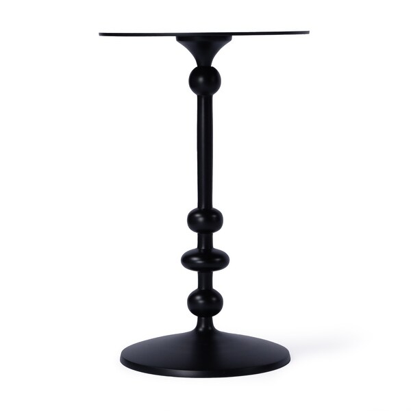 Zora Outdoor Round Pedestal Side Table