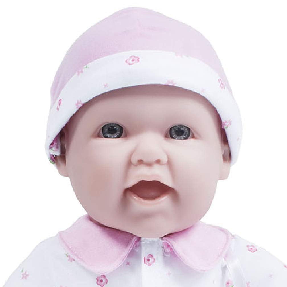 JC Toys, La Baby 16-inch Pink Washable Soft Baby Doll with Baby Doll Accessories - for Children 12 Months and older, Designed by Berenguer