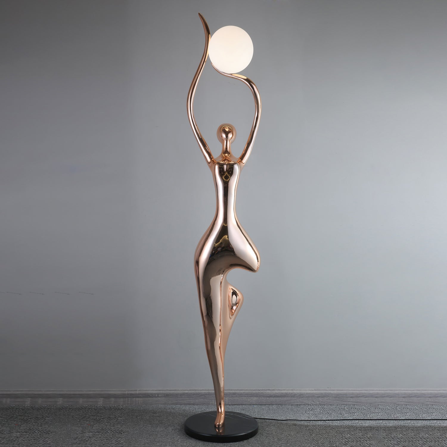 Pose Yoga Sculpture Floor Lamp