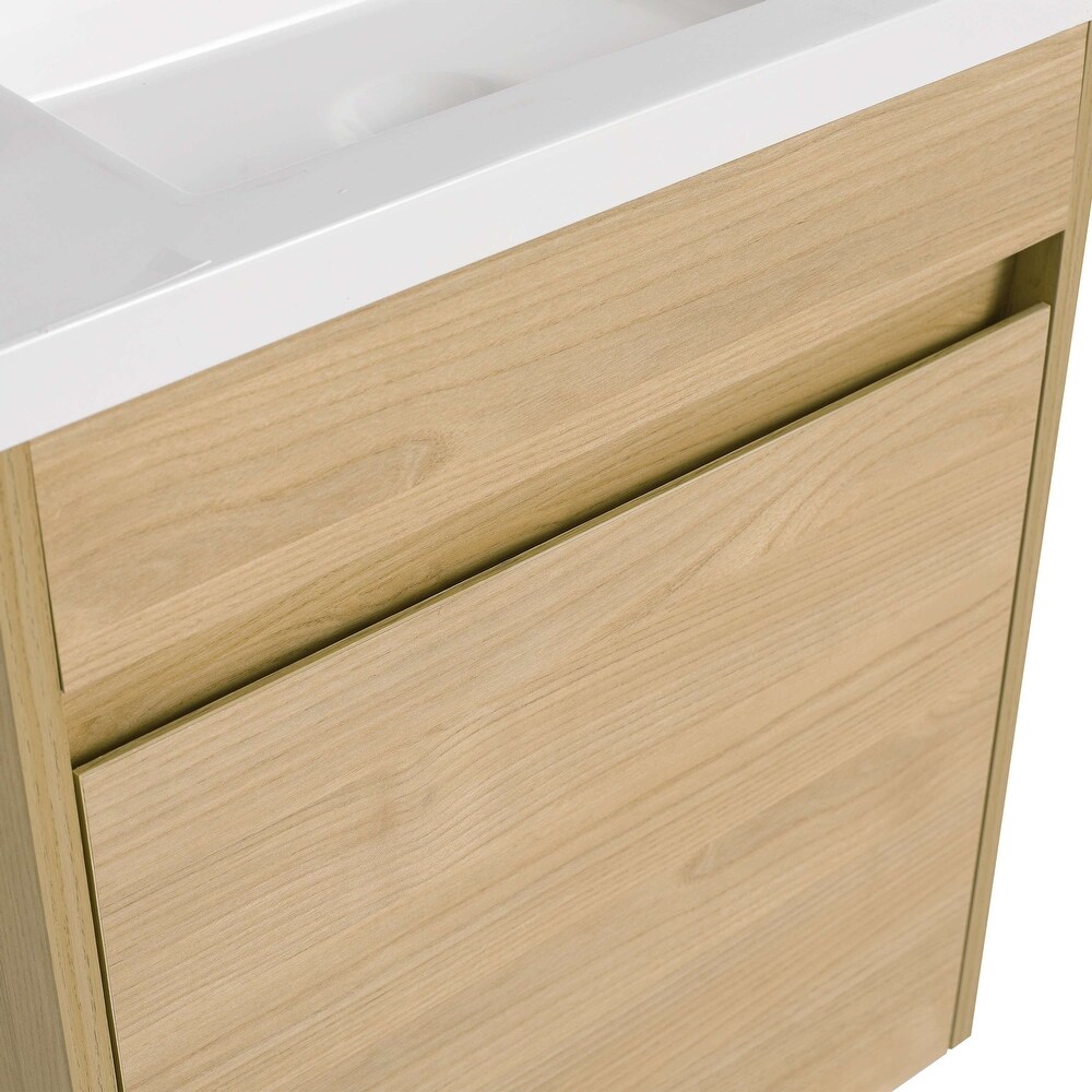 Single Sink Bathroom Vanity  16 Inch Width for Small Bathrooms