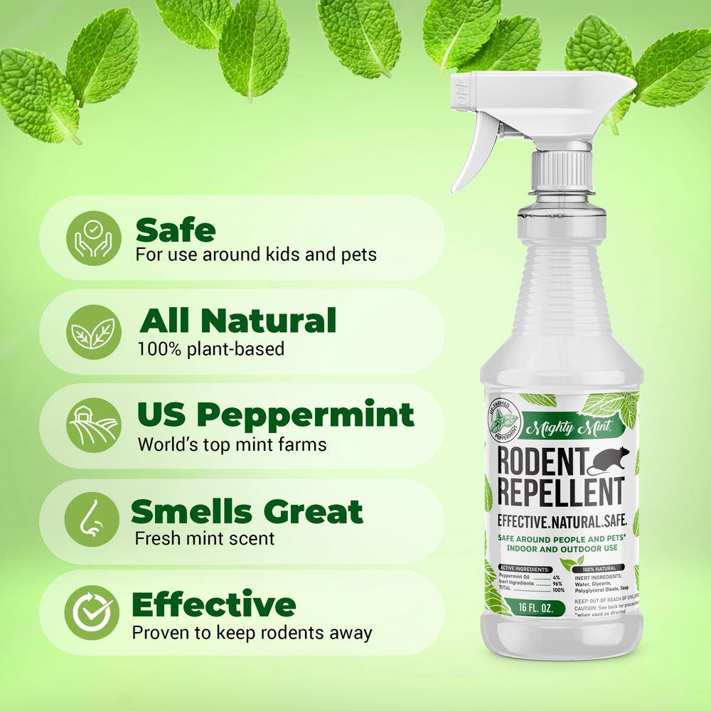 Mighty Mint 16 oz. Peppermint Oil Rodent Repellent Spray RS-16