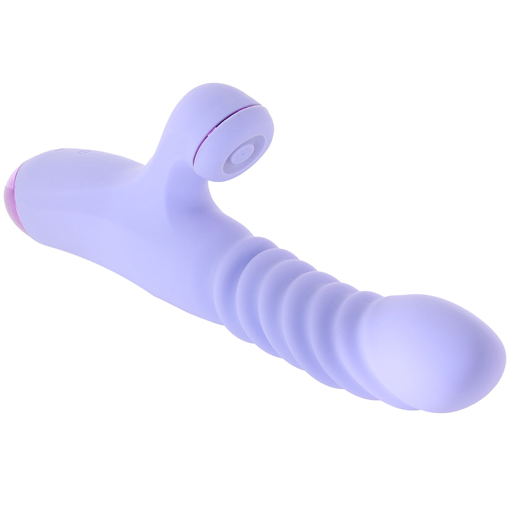 Luxe Nova Thrusting & Throbbing Rabbit Vibe in Purple