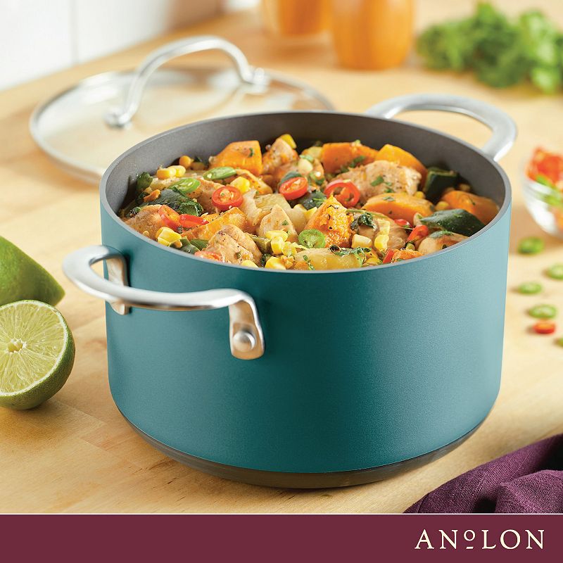 Anolon Achieve 4-qt. Hard-Anodized Nonstick Saucepot with Lid