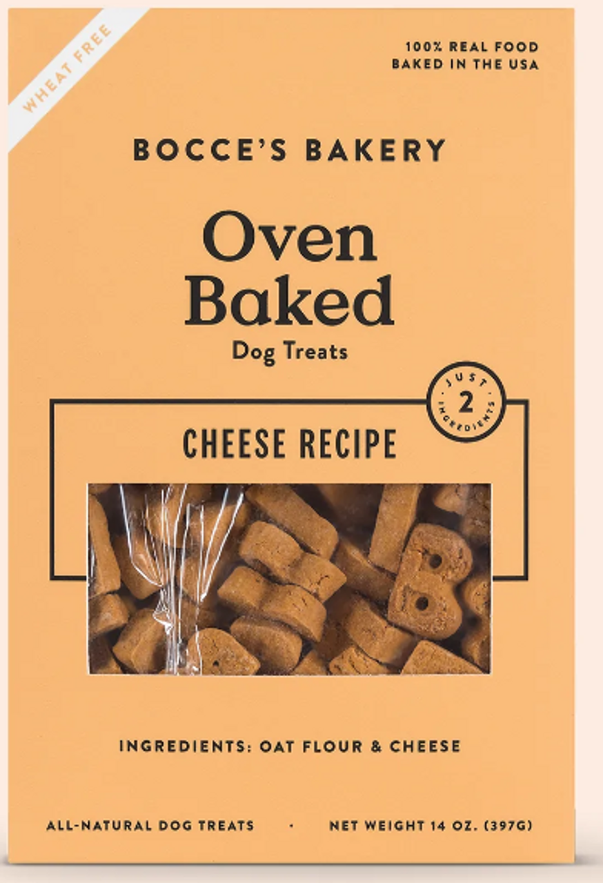 Bocce's Bakery Cheese Flavored Dog Biscuits， 14 oz