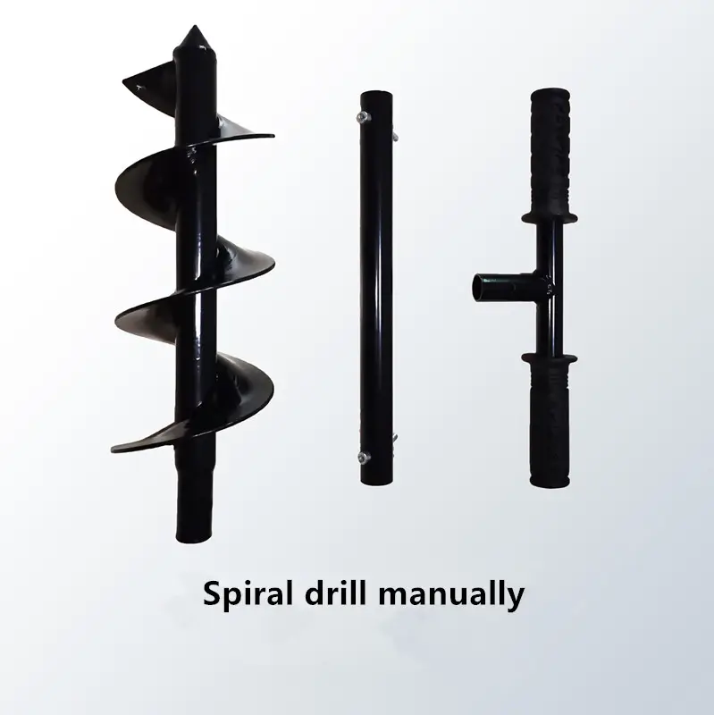 Amazon Hot Sales Manual Garden Auger Spiral Drill Bit Flower Planter Gardening Earth Drill Planting Hole Tool