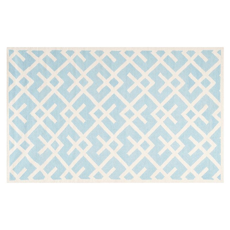 Safavieh Dhurries Broken Lattice Handwoven Flatweave Wool Rug