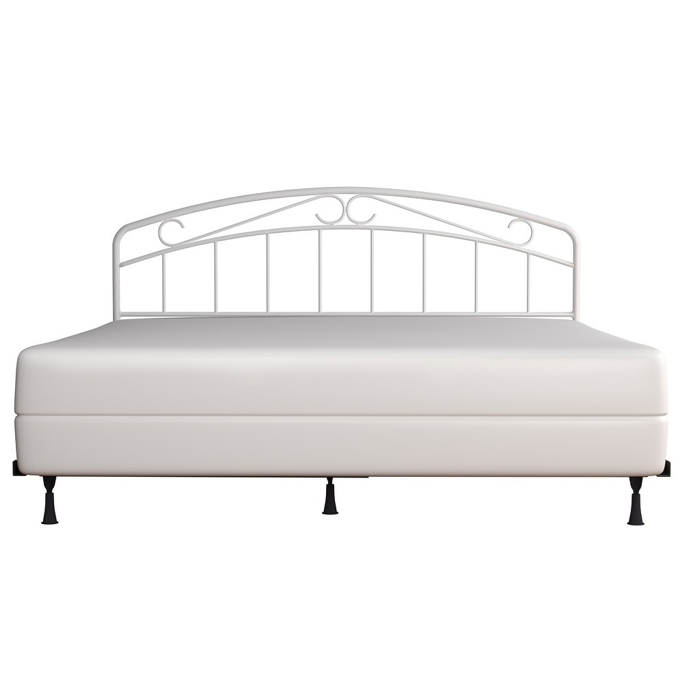 Hillsdale Furniture Jolie Metal Headboard with Arched Scroll Design and Frame