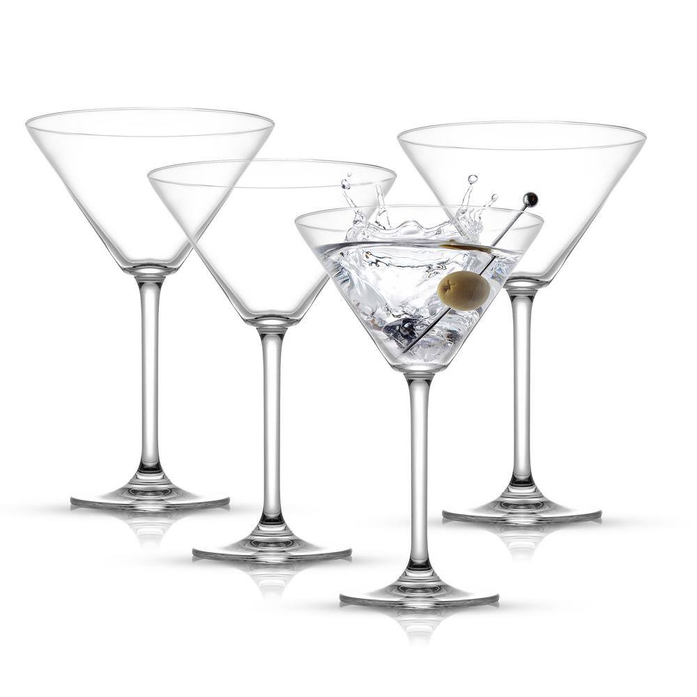 JoyJolt Olivia 9.2 oz. Clear Crystal Cocktail Martini Glass (Set of 4) MC202127