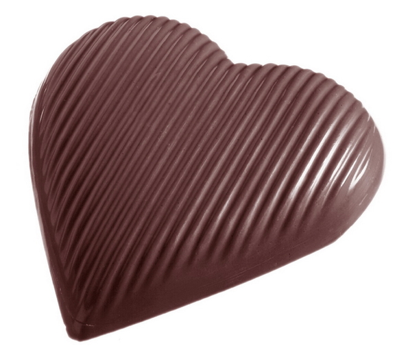 Chocolate World CW1396 Chocolate mould heart strip...