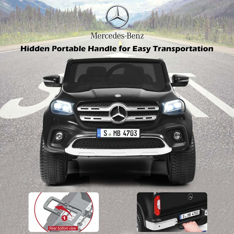 Licensed Mercedes Benz X Class Kids Ride-on Car 12V Battery Powered Vehicle Riding Toy Car with Trunk