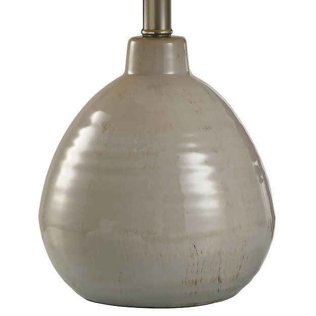 Cameron Ceramic Jug Lamp Glacier Gray Stylecraft