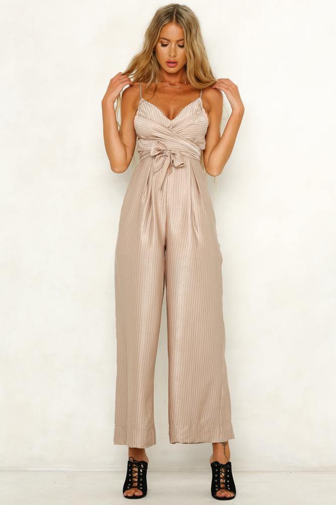 Not Myself Tonight Jumpsuit Mocha