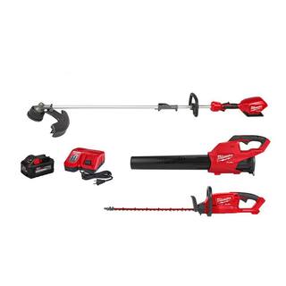 MW M18 FUEL 18-Volt Lithium-Ion Brushless Cordless QUIK-LOK String Trimmer Blower and Hedge Trimmer Combo Kit (3-Tool) 3000-21-2726-20