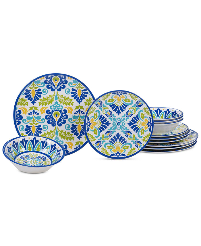 Certified International Martinique Melamine Dinnerware 12-Pc. Set