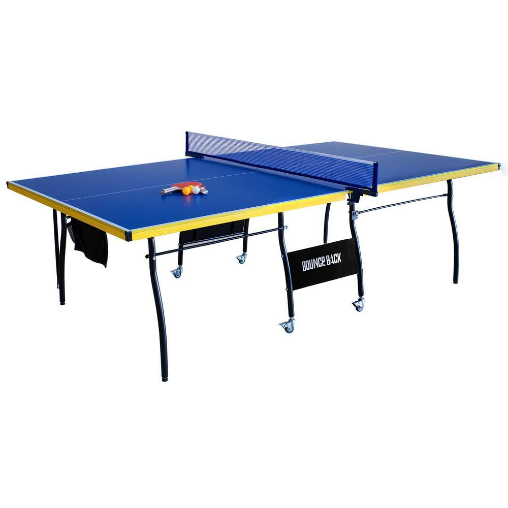 Hathaway Bounce Back Table Tennis - Regulation-Sized 9 ft. with Foldable Halves for Individual Play BG2325