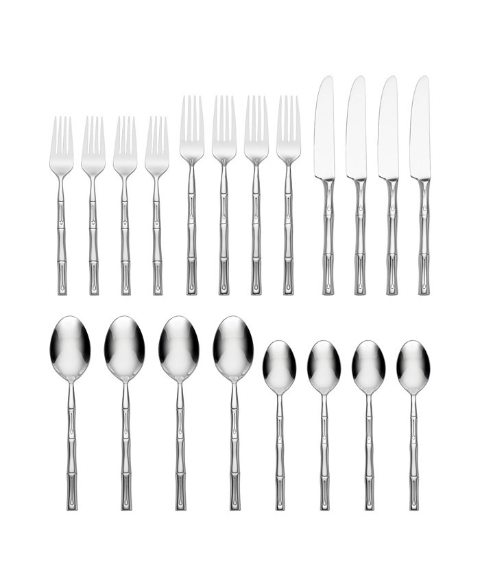 Hampton Forge Flatware Bamboo 20-Pc Set Service for 4