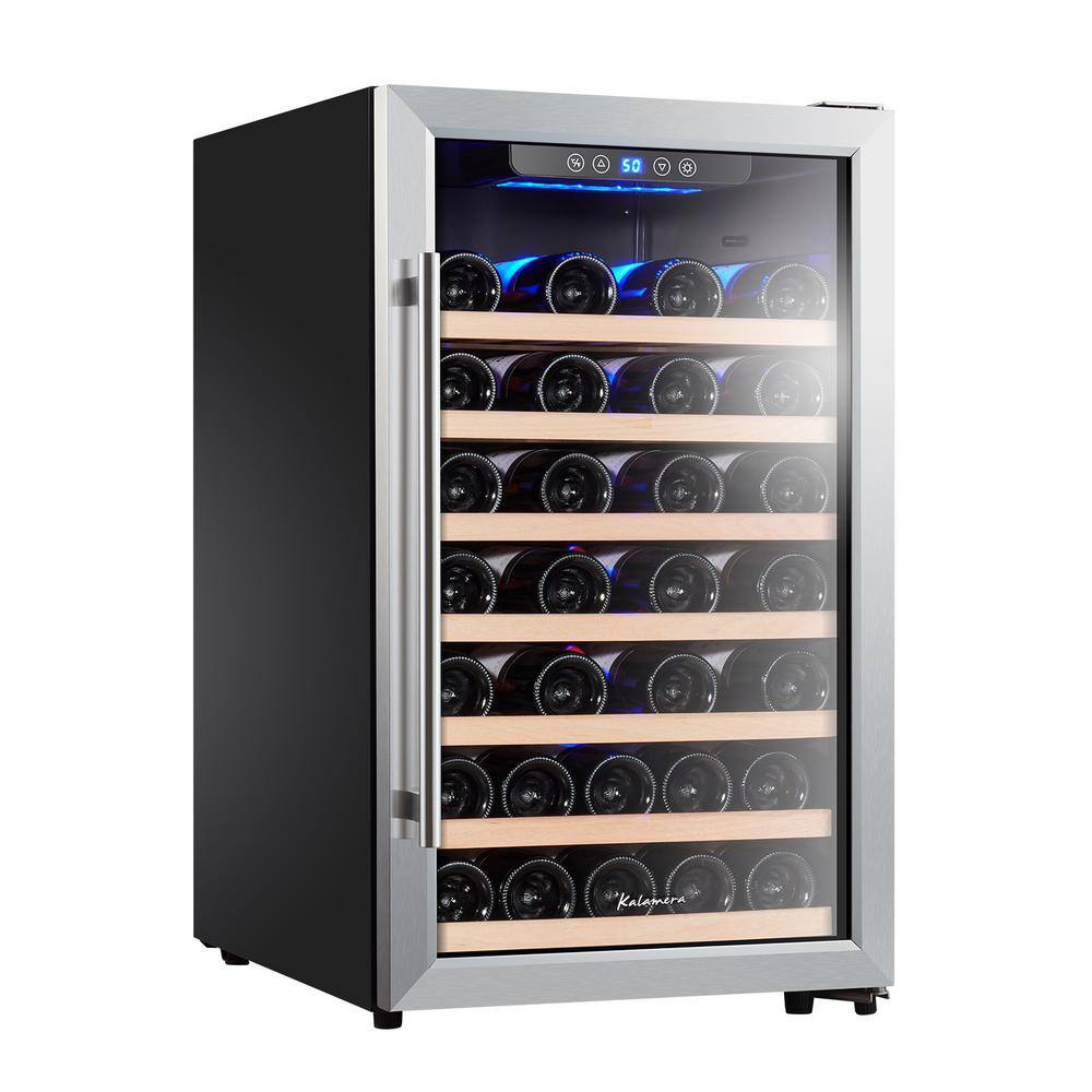 Kalamera 50 Bottle Compressor Wine Refrigerator Single Zone with Touch Control KRC-52SZF