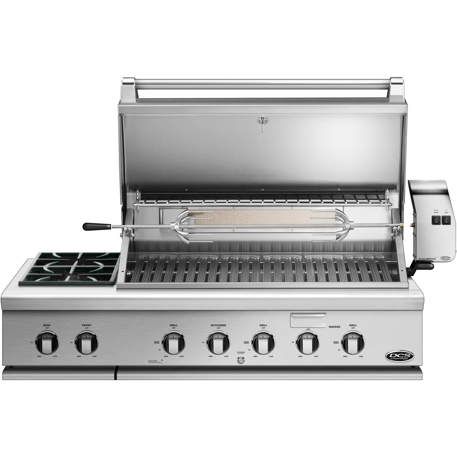 DCS Series 7 Traditional 48-Inch Built-In Gas Grill With Double Side Burner & Rotisserie - BH1-48RS