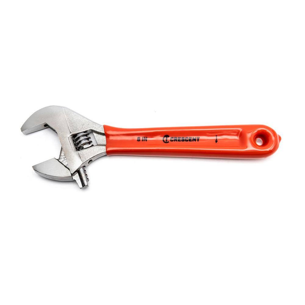 Crescent 6 in. Chrome Cushion Grip Adjustable Wrench AC26CVS