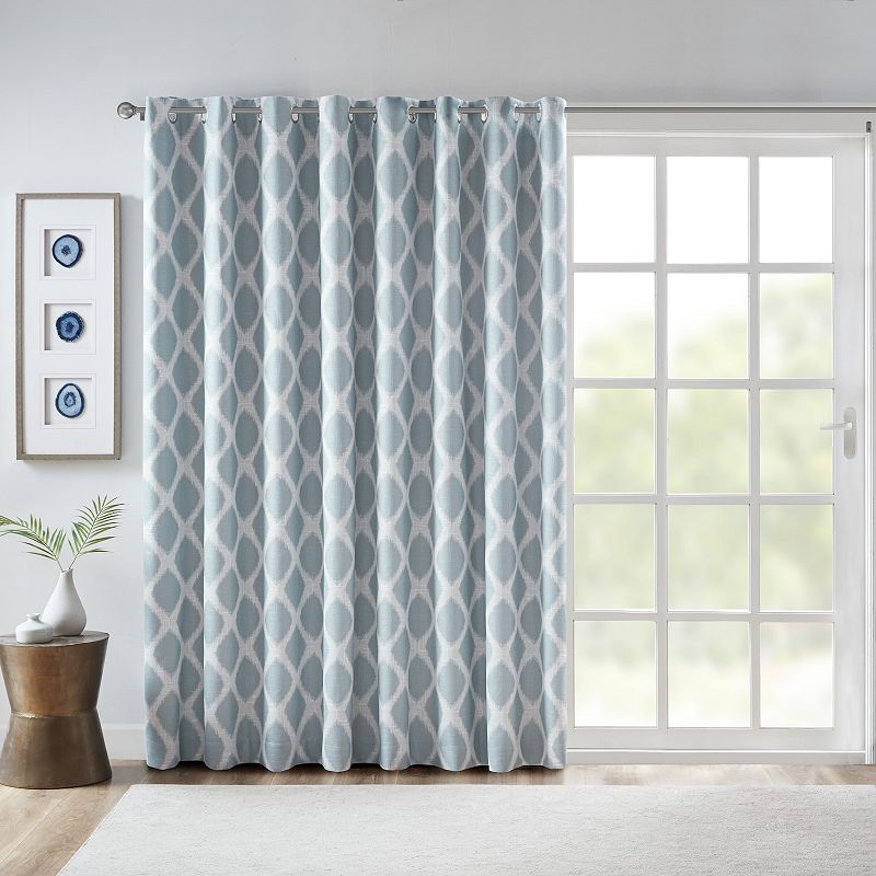 SunSmart Kagen Printed Ikat Blackout Patio Curtain