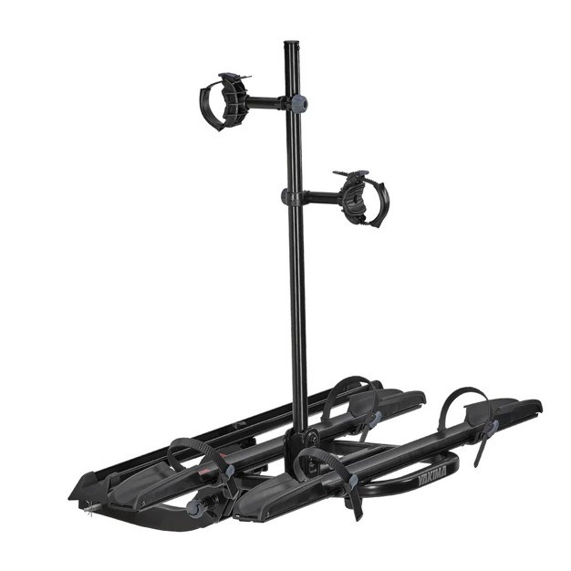 Yakima Onramp 2 Inch Ebike Hitch Mounted Bike Rack Holds 2 Bicycles Up To 66 Pounds Each Compatible With Yakima Backswing And Straightshot Black