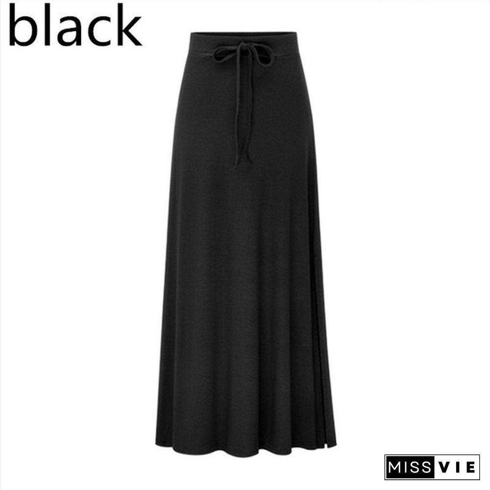 Spring Summer Women Fashion Casual Dress High Waist Loose Street Style Skirt Plus Size