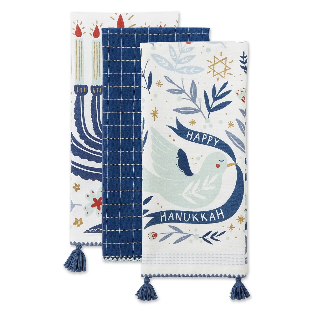 DII Asst Hanukkah Dishtowel (Set Of 3)