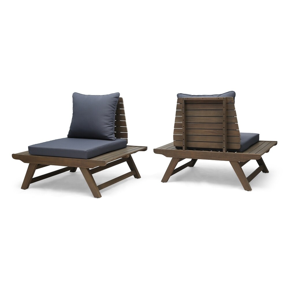 Sedona Outdoor Acacia Wood Chair (Set of 2) by Christopher Knight Home