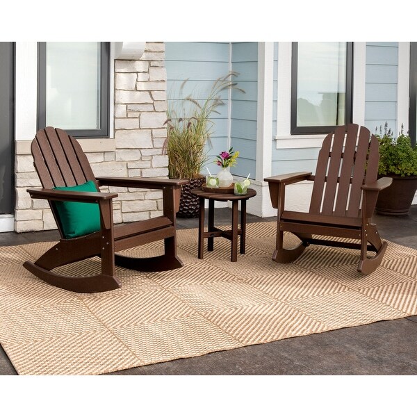 POLYWOOD Vineyard 3piece Outdoor Adirondack Chair Set