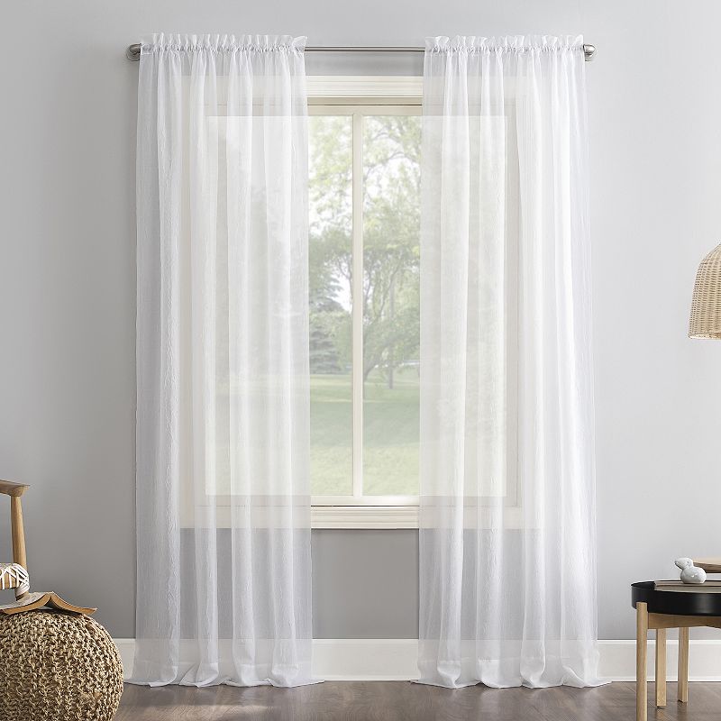 No. 918 Erica Crushed Sheer Voile Window Curtain