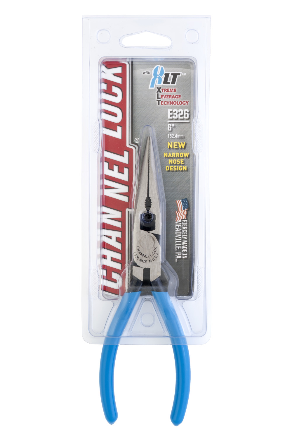 Channellock XLT Xtreme Leverage Technology 6 Long Nose Plier with Side Cutter