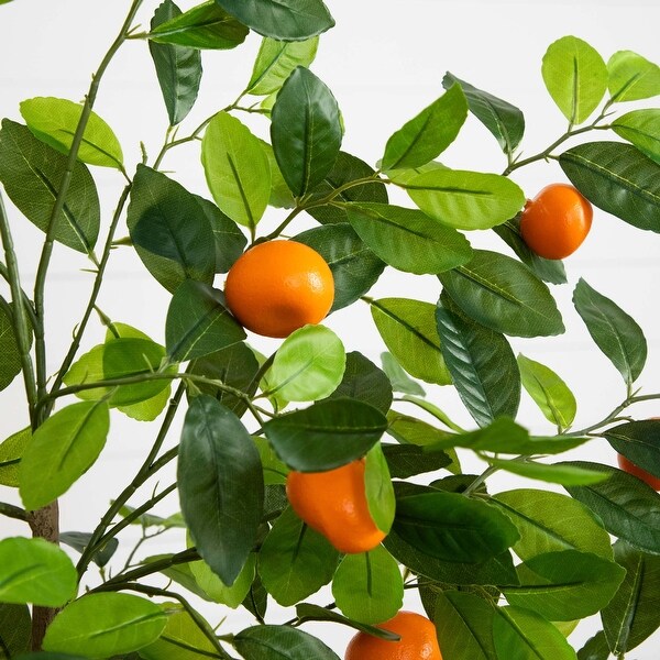 5' Artificial Tangerine Tree