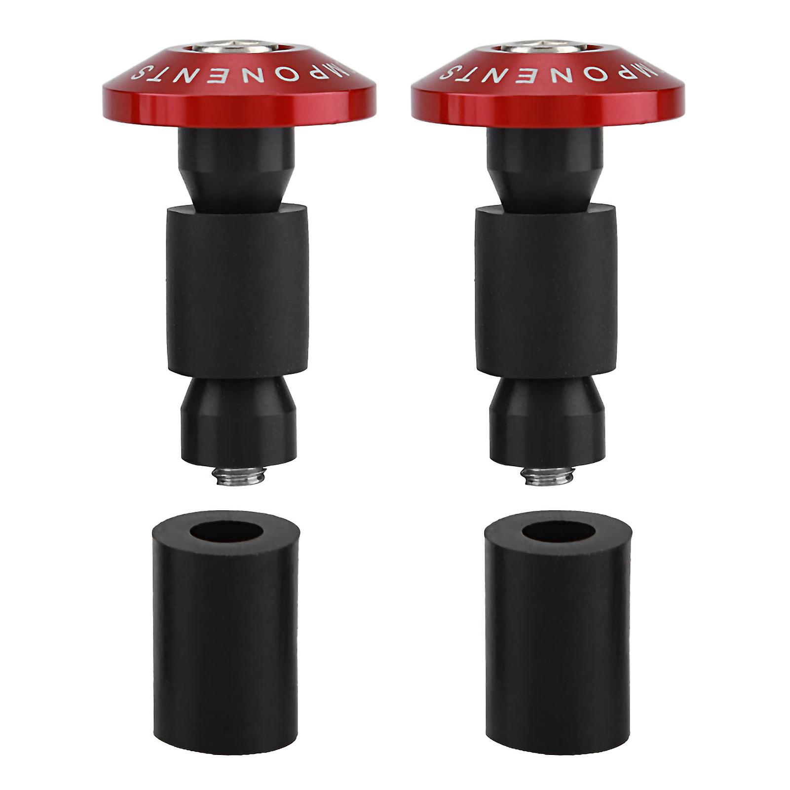 22mm 7/8inch Motorcycle Handlebar End Slider Plug Caps For Racing Atv Offroad Red