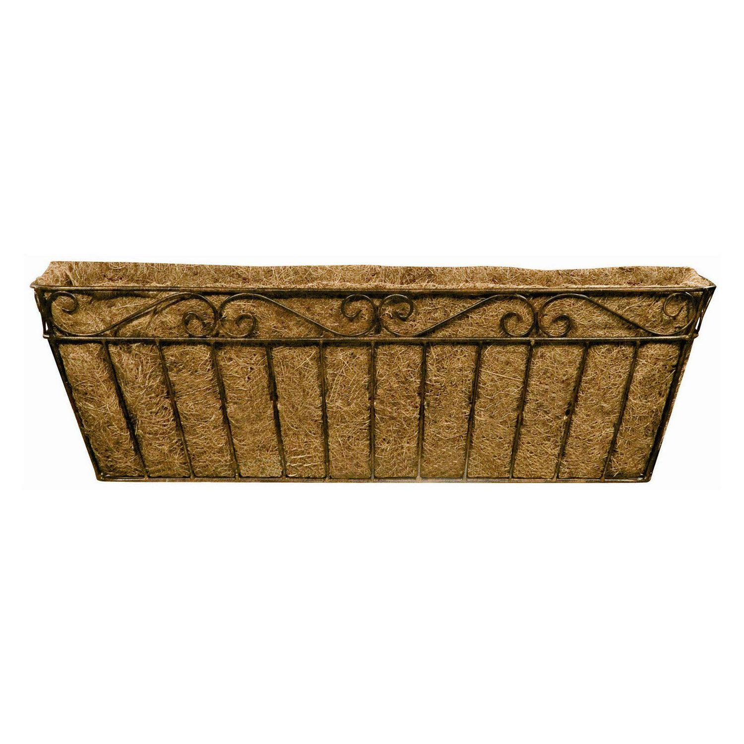 Deer Park Ironworks Imperial Window Box with Coco Liner