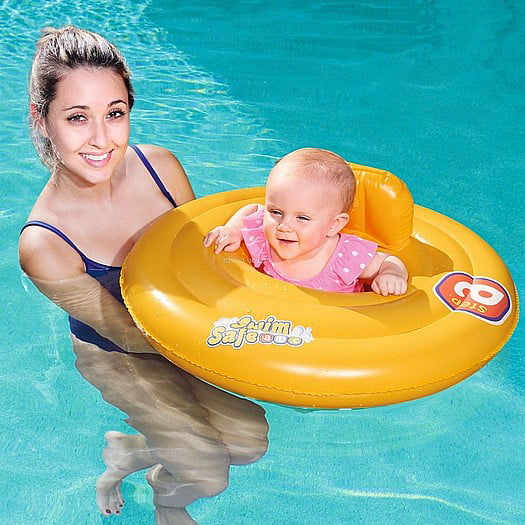 27" Double Ring Baby Seat for Pool Boys and Girls Ages 1-2 Brand: Bestway Color: Yellow Unisex