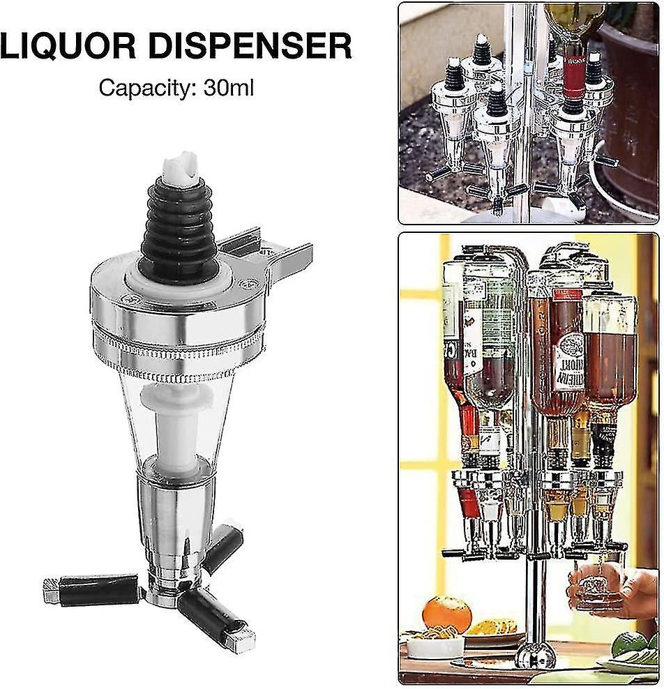 2pcs Wine Alcohol Shot Dispenser， Bar Optic Spirit Pub Dispenser Pourer Bar