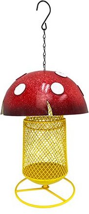 Red Carpet Studios Mushroom Bird Feeder， 16-in