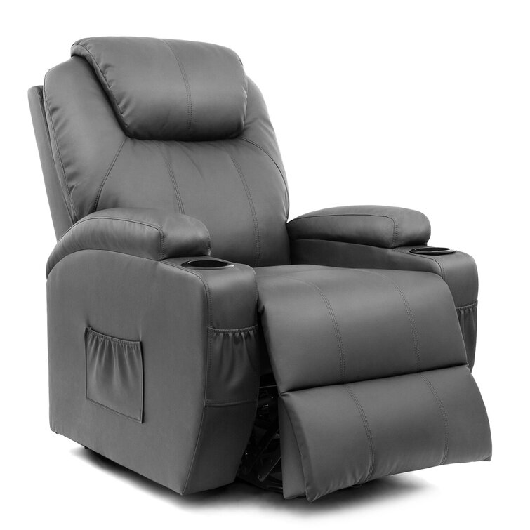 Faux Leather Power Lift Recliner Chair with Massage and Heating Functions