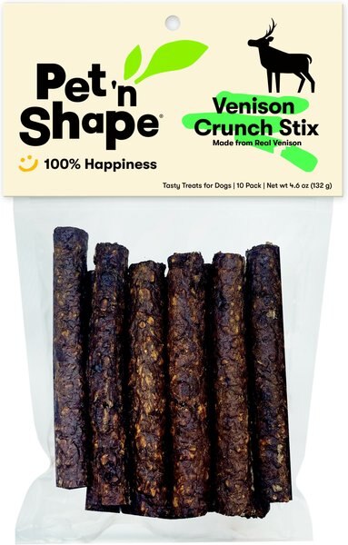 Pet 'n Shape Venison Crunch Stix Jerky Dog Treats