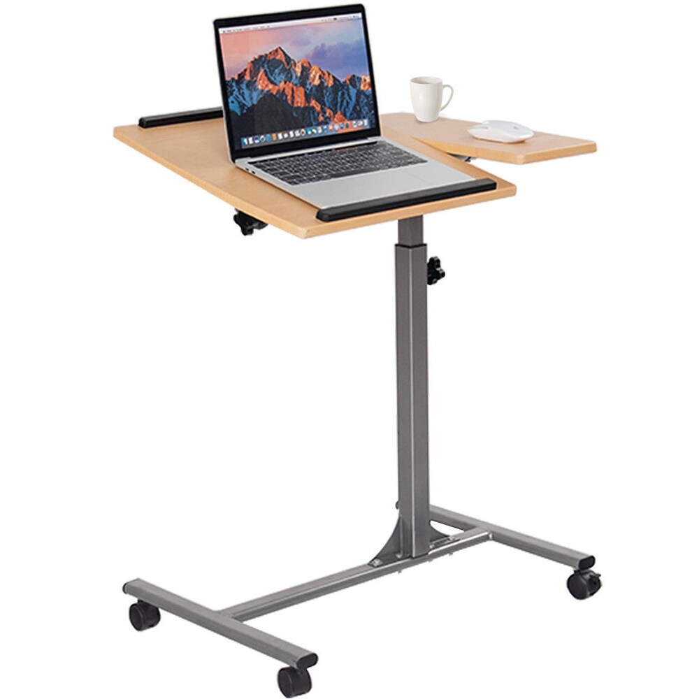 Costway Adjustable Laptop Notebook Desk Table Stand Holder Swivel Home   24.5''x18''x37.5''