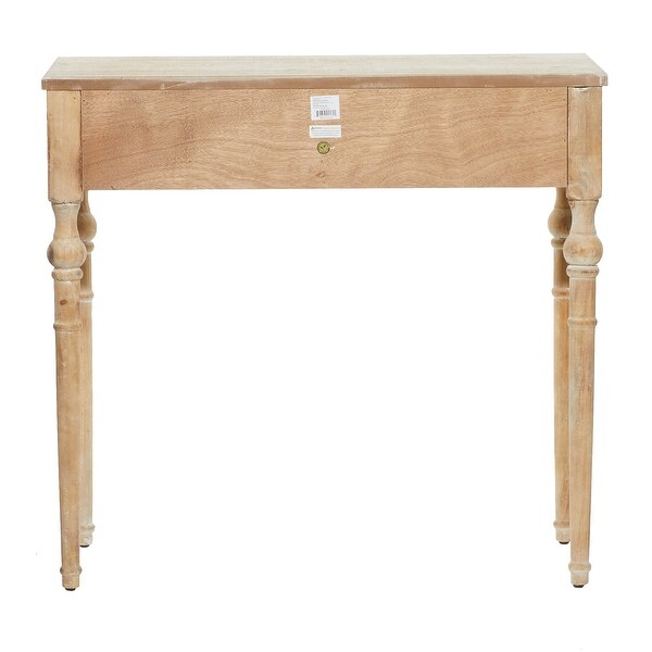 Brown Wood Farmhouse Console Table 33 x 36 x 16