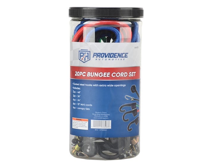 Providence Bungee Cord Set， 20 Pack - 66608