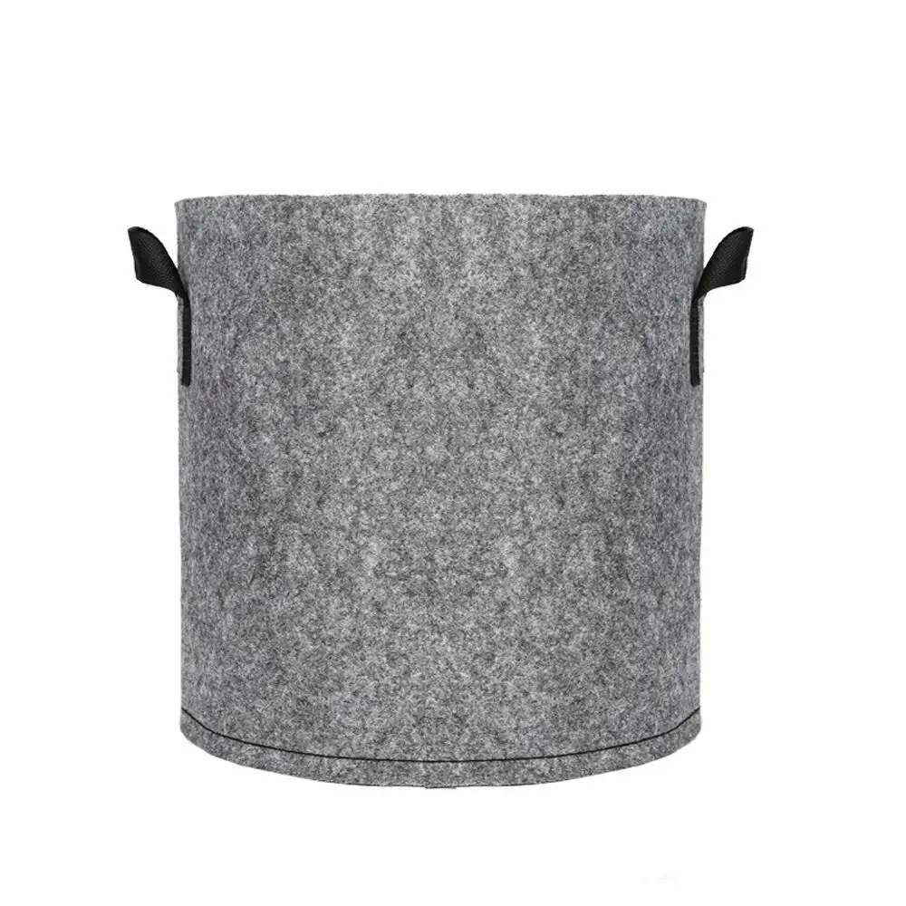 7 gallon Factory directly supply grey color non woven felt growing bag fabric pot