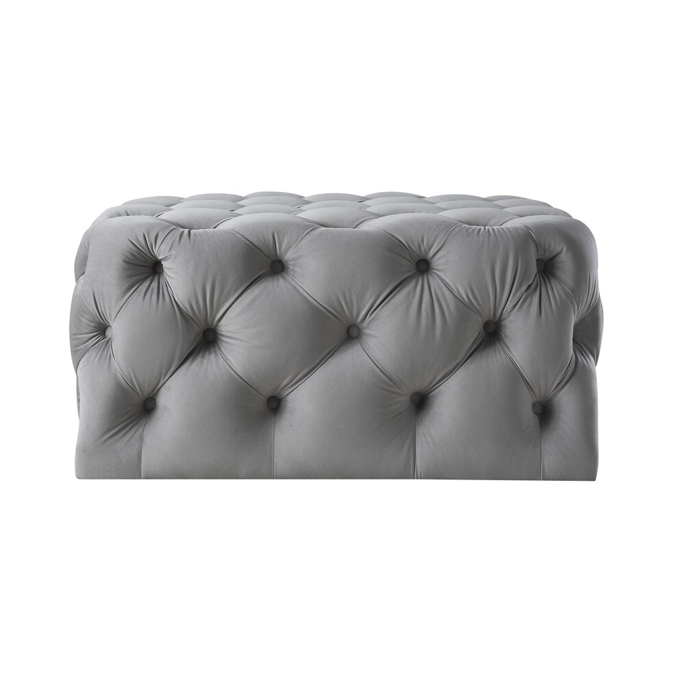 Gordon Diamond Tufted Square Shape Cocktail Ottoman
