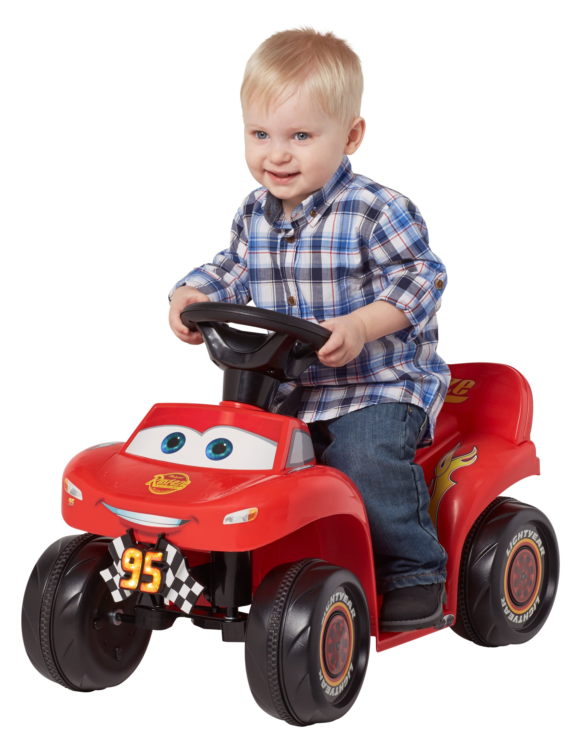 Disney Pixar's Cars 3: McQueen Ride-On Toy by Kid Trax, ages 18 - 30 months