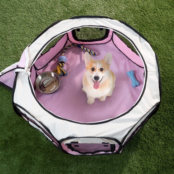 Pet Adobe Portable Pop-Up Dog Play Pen