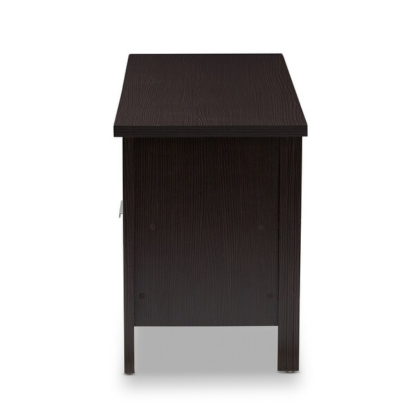 Elaine Modern and Contemporary Wenge Brown Finished TV Stand - 20.67