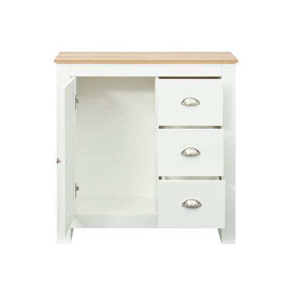 Kitchen Sideboard Cupboard ， White High Gloss Dining Room Buffet Storage Cabinet Hallway Living Room TV Stand