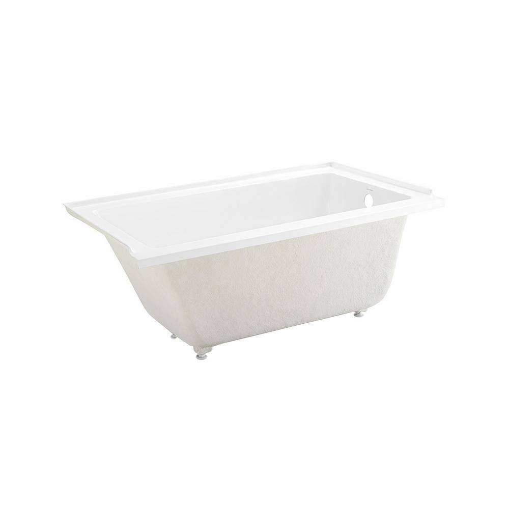 Swiss Madison Voltaire 60 x 30 in. Acrylic Right-Hand Drain with Integral Tile Flange Rectangular Drop-in Bathtub in white SM-DB560